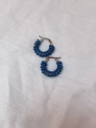 Orecchini Candy azzurro jeans