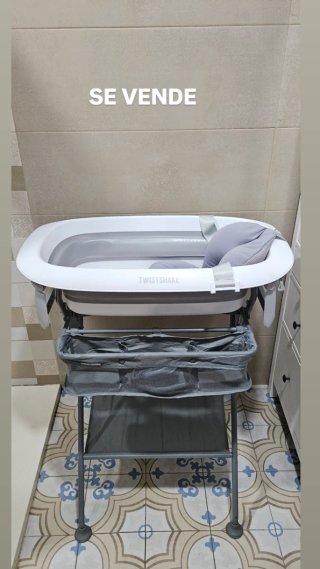 Bañera Bebé Twistshake con Estructura y Cojín