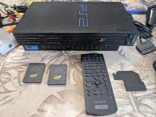 Sony PlayStation 2 Fat PS2 + 3 mandos + 2 Memory