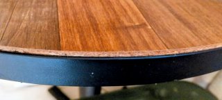 Mesa redonda madera y metal