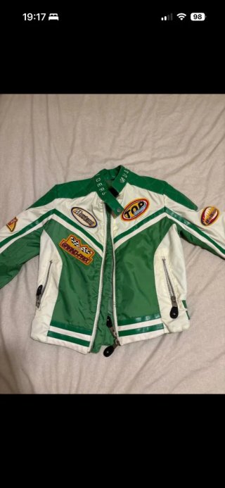 Chaqueta Mustang Verde y Blanca