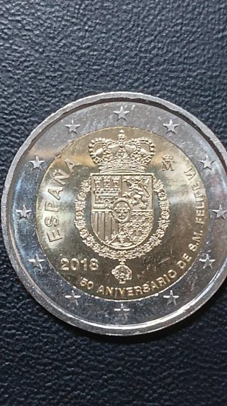 Moneda 2 Euro España 2018 Felipe VI