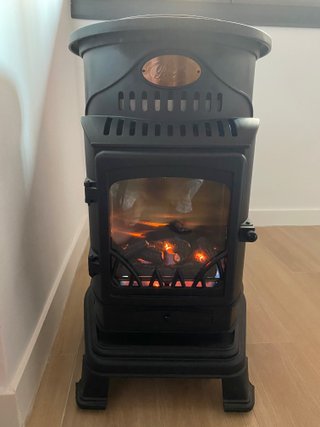 Estufa de gas Provence negra