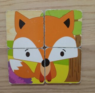 Baberos Desechables y Puzzle Animales