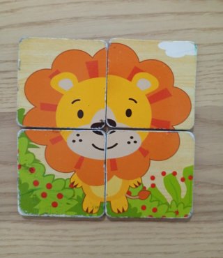 Baberos Desechables y Puzzle Animales