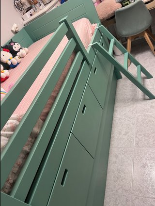 Cama nido doble con almacenaje