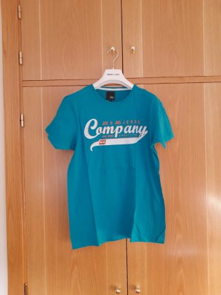 Camiseta Jack & Jones Turquesa