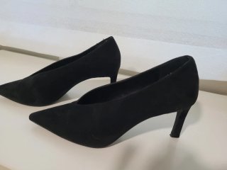 Zapatos de tacón negros talla 39