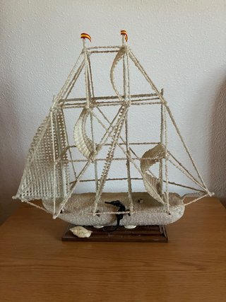 Maqueta Barco Velero Artesanal de sal