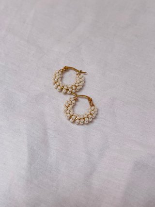 Orecchini Candy Bianco Perla