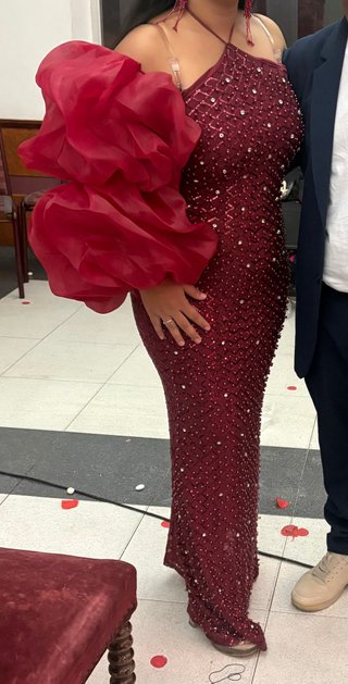 Vestido de fiesta largo rojo