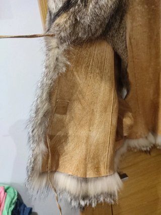 Chaquetón reversible piel zorro  auténtica, vintag