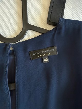 Vestido Adolfo Dominguez Costura Pedrería