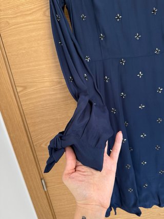 Vestido Adolfo Dominguez Costura Pedrería