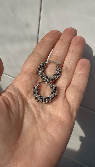 Orecchini Candy Multi Grigio