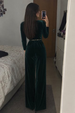 Mono de terciopelo verde