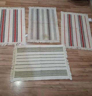Set di 4 tappeti Ikea in cotone