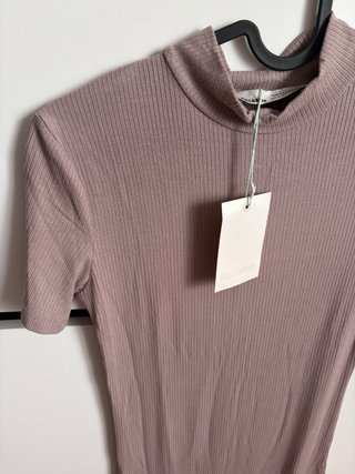 Vestido canalé Pull&Bear talla S con etiqueta