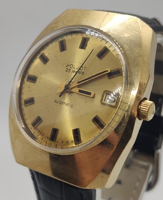 Reloj Poljot Automático Chapado Oro 23 Joyas