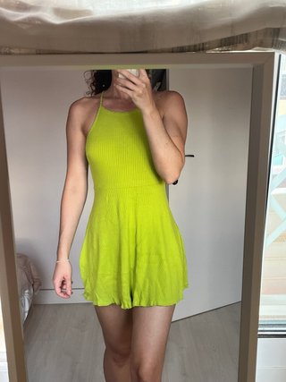 Vestido corto verde
