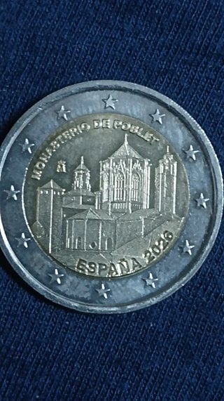 Moneda 2 Euros España 2026 Monasterio de Poblet