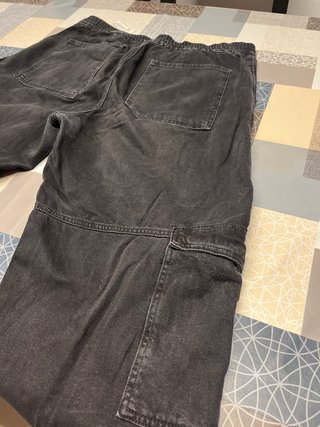 Pantalón Tejano Negro Zara Talla XL