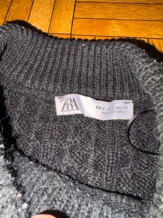 Jersey Zara Negro Mujer