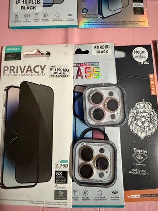 Protector Pantalla y Camara iPhone 14 Pro Max