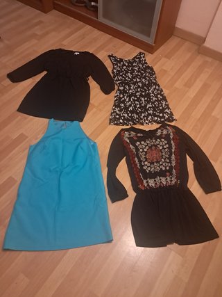 Lote 4 vestidos M-L Zara y otros