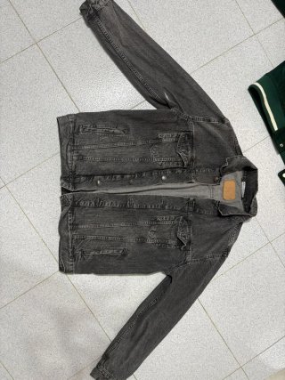 Chaqueta Vaquera Zara Gris Talla M