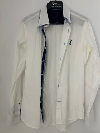 Camisa Manga Larga Blanca Talla M
