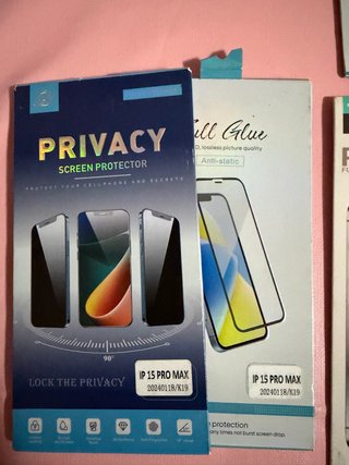 Protector Pantalla iPhone 15 Pro Max Privacidad