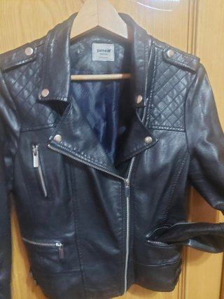 Cazadora Biker Pimkie Negra Talla M