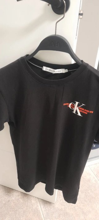 Camiseta Calvin Klein Jeans Negra Talla XL