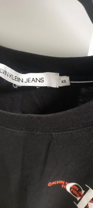 Camiseta Calvin Klein Jeans Negra Talla XL
