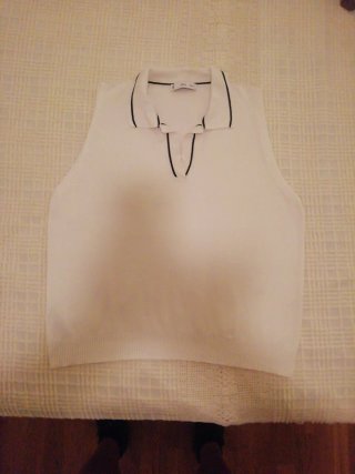 Chaleco Mango Blanco