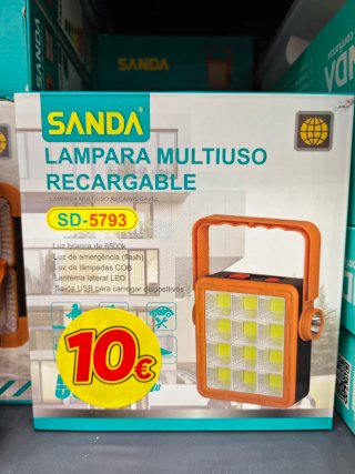 Lámpara Camping Solar/Recargable Sanda SD-5793