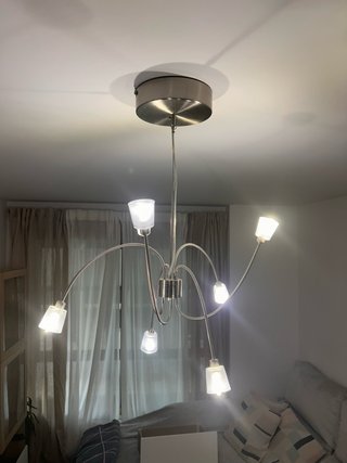 Lámpara de techo con 7 luces led Ikea