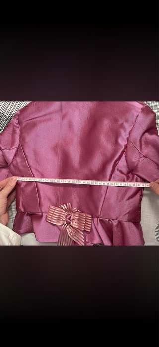 Corpiño fallera fucsia con encaje