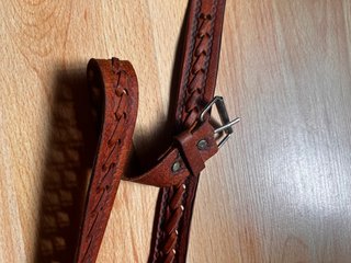 Cinturón Vintage de Cuero Trenzado