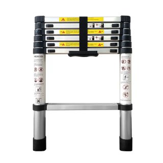 Escalera telescópica acero galvanizado 3,2m. NUEVA