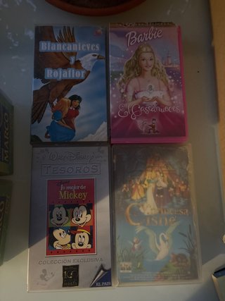 Lote 4 Películas VHS Infantiles