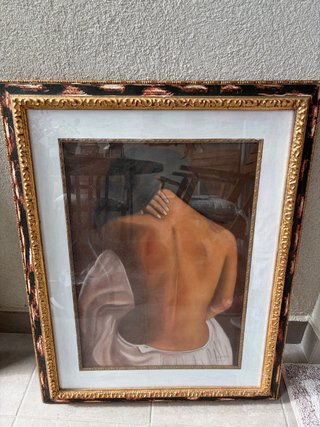 Cuadro decorativo mujer espalda