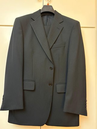 Traje Pierre Cardin Negro Rayas