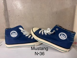 Botines Mustang Azul Talla 36