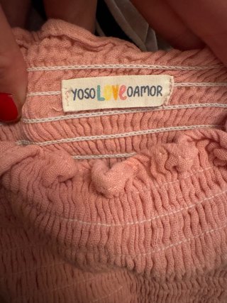 Mono YOSOLOVEOAMOR gasa rosa