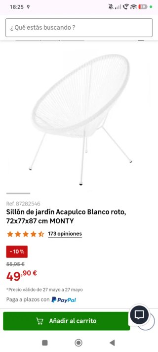 2 Sedie Acapulco Leroy Merlin Bianche