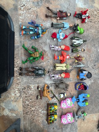 Lote de figuras de acción y juguetes vintage