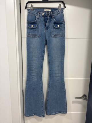 Pantalón Vaquero Campana Azul
