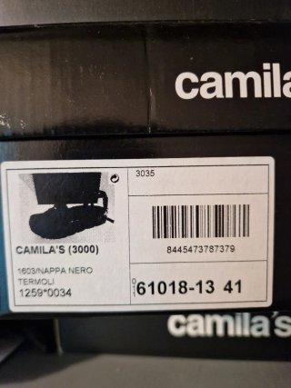 Sandalias Camilas de Piel Negras Talla 41